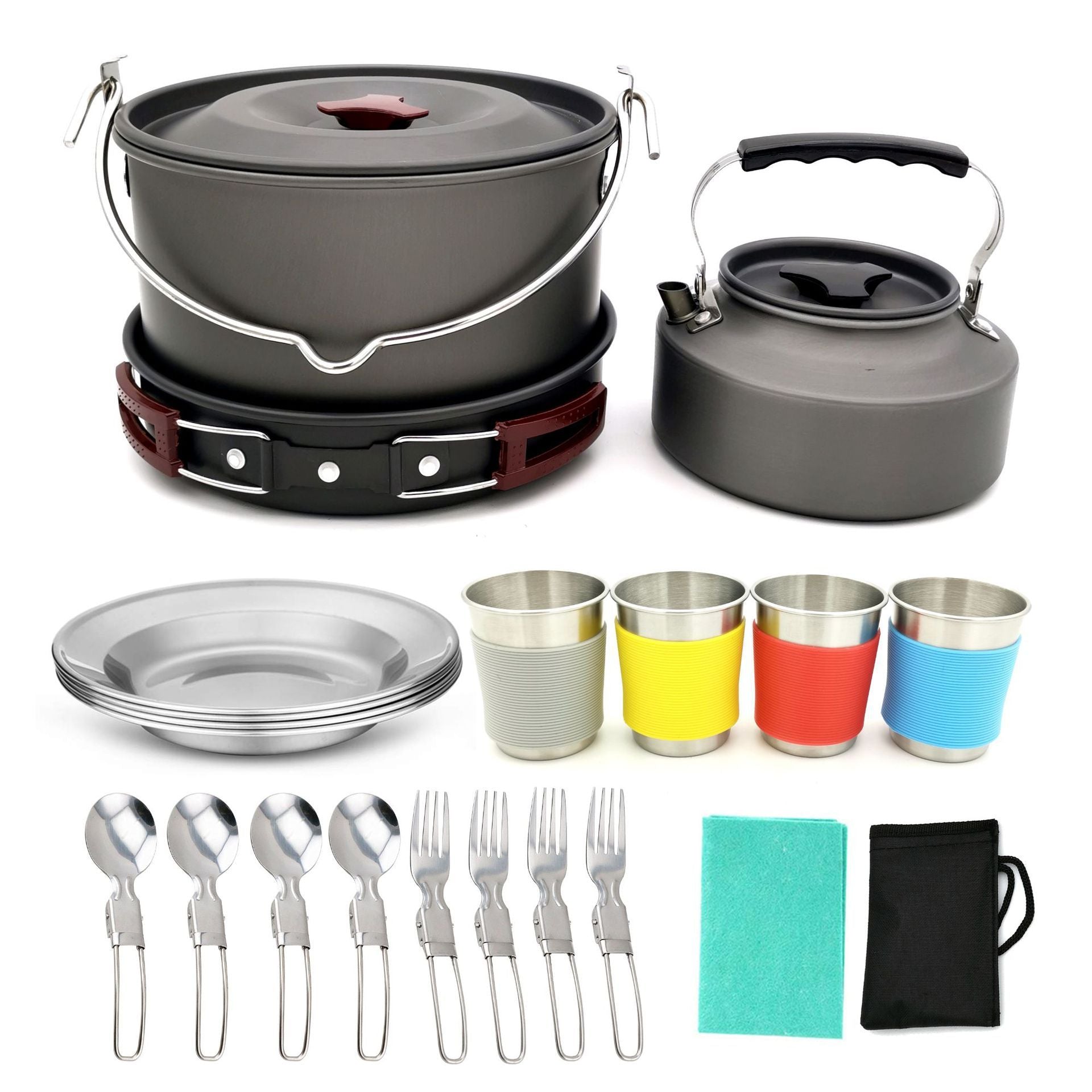 Camping Cookware Set New  Oven Aluminum Pot