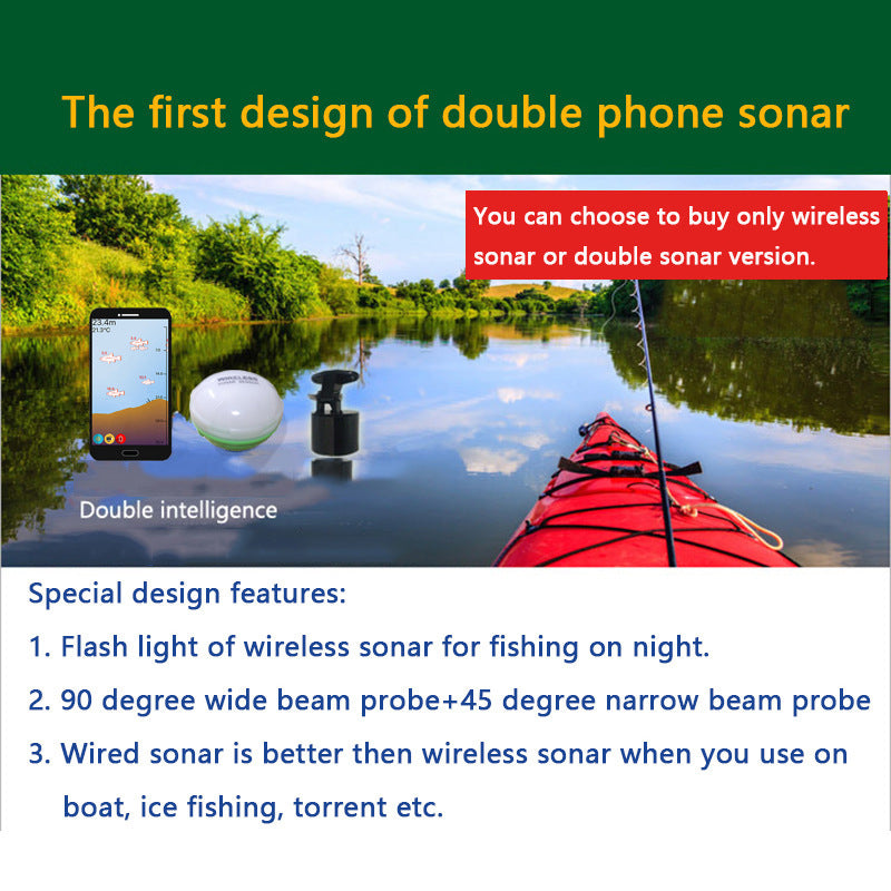 Wireless Mobile Phone Fish Finder Sonar