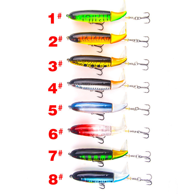 Road Sub-bait Propeller Tractor Hard Bait Floating Water Pencil Lure Bait