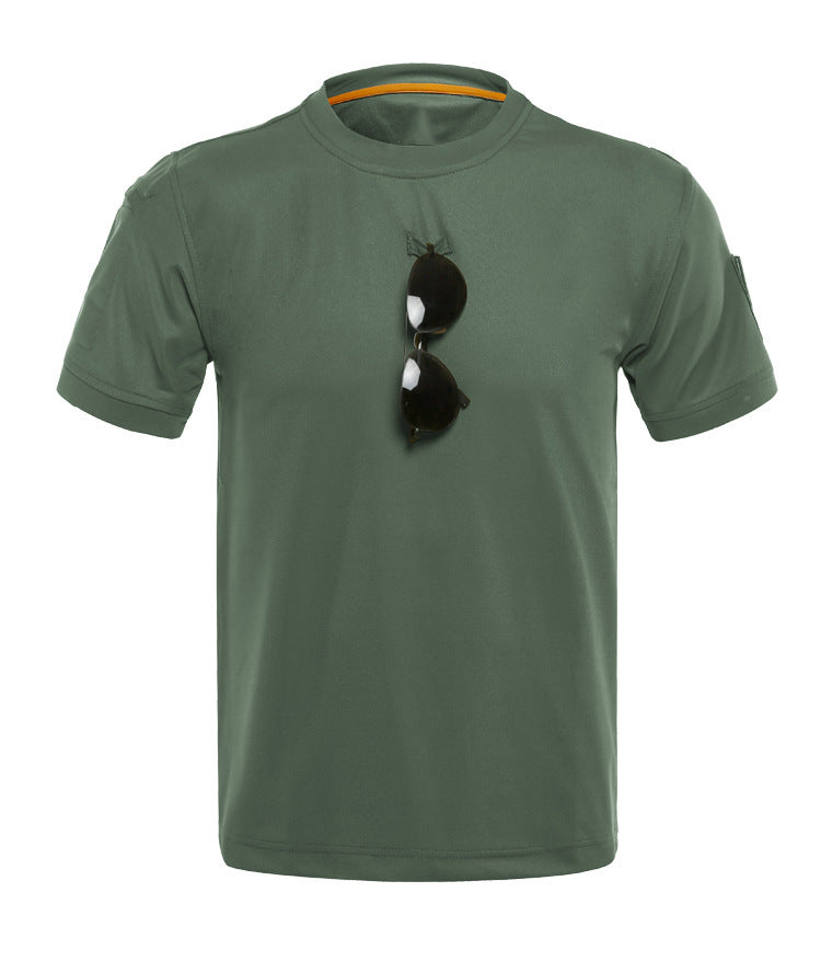 Outdoor T-shirt Men's Loose Round Neck Tactical Short Sleeve