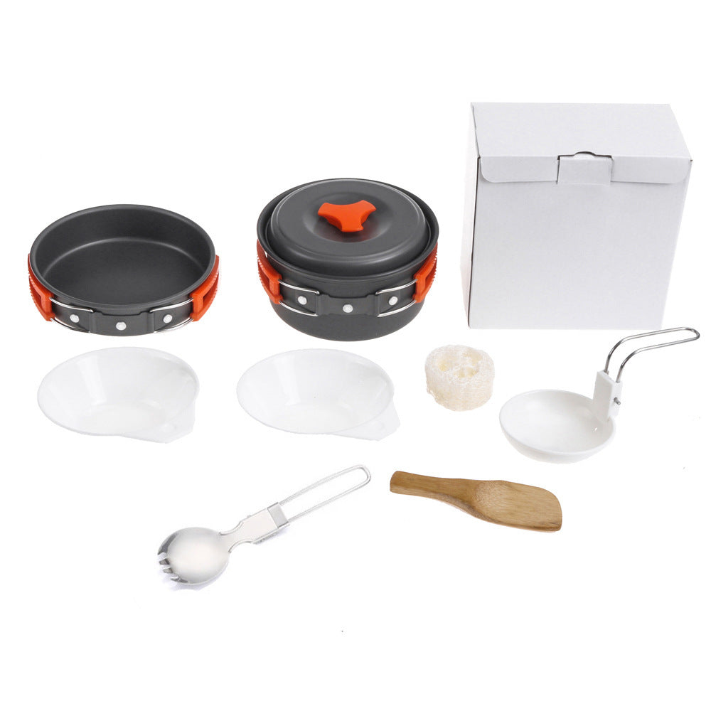 Outdoor cookware 1-2 people camping cookware set