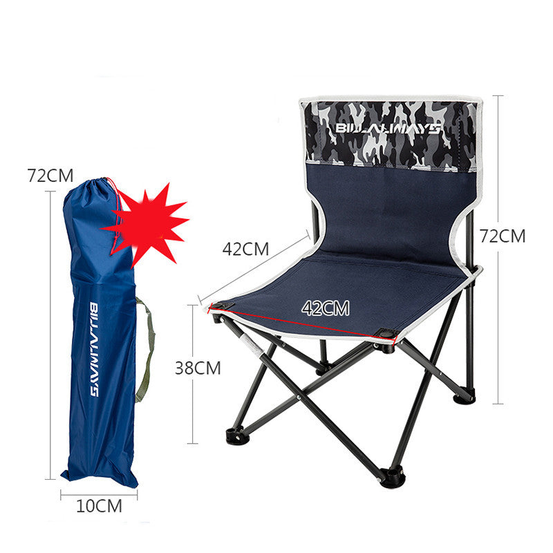 Outdoor Folding Chair Portable Camping Equipment Backrest