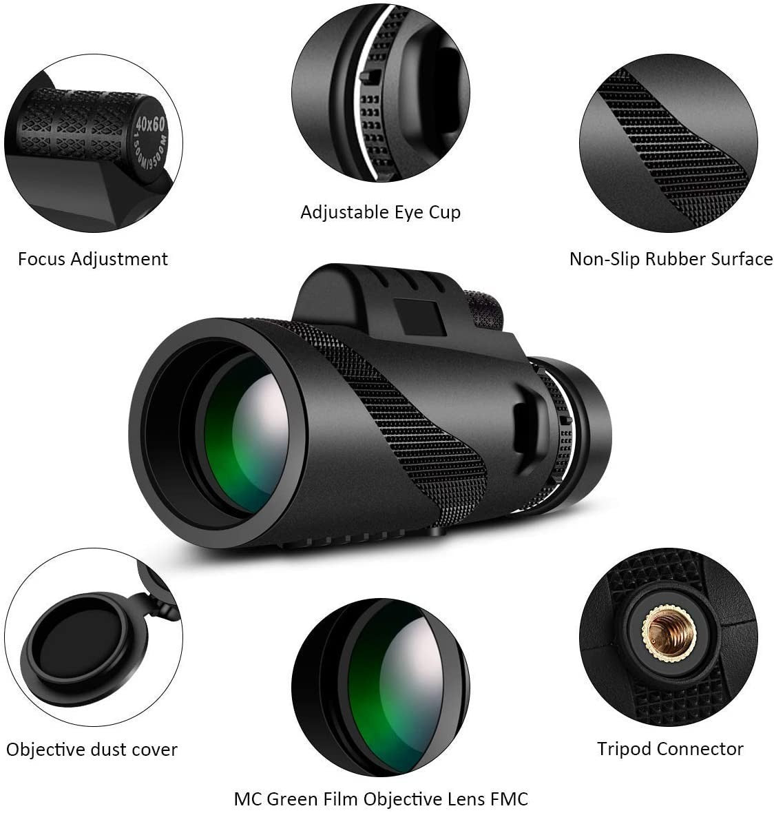 HD High Magnification 40x60 High Magnification Monoculars