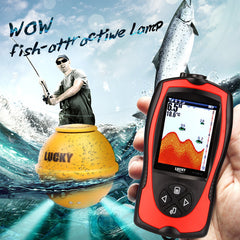 Color Screen Sonar Wireless Fish Finder Visual HD