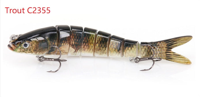 Original Fishing Lure Eight Segment Trout Fish