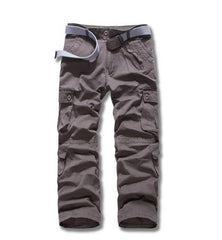 100% Cotton Long Men Pants Tactical Multi-pocket Outdoor Pants