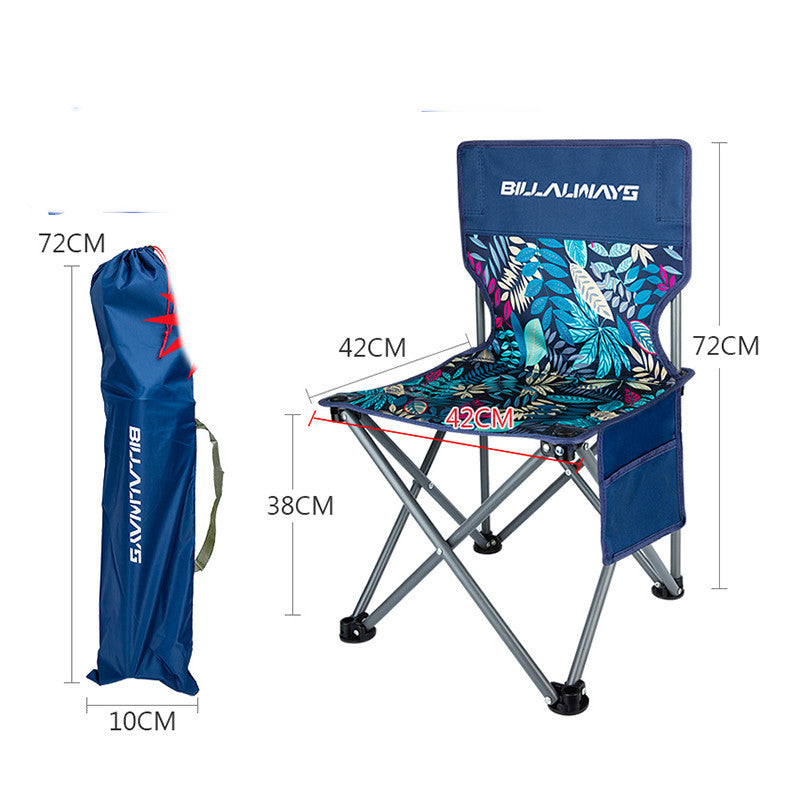 Outdoor Folding Chair Portable Camping Equipment Backrest