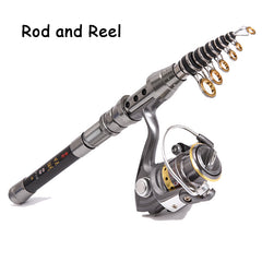 Carbon Ultra-short Mini Sea Fishing Rod Throwing Rod Retractable Handle